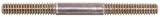 AMF SUS-320 Steel Unequal-Thread Length Setup Stud M8 x 1.25 Thd., 80mm Overall lgth. (L)
