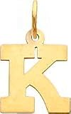 Letter K Charm 14k Gold