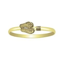Hook - Flip Flop 7.5inch Bracelet in 14k Yellow Gold (5 mm)