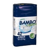 Bambo® Nature Chlorine-Free Eco-Friendly Baby Diapers (Size 5 Junior - Fits 33 to 55 lbs) - 42/Bg 126/Cs