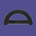 180 Degree Protractor, 6" (STD5685215BK) Category: Letters, Numbers & Stencils