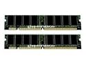 Kingston - Memory - 1 GB ( 2 x 512 MB ) - DIMM 168-PIN - SDRAM - 133 MHz / PC133 - CL3 - 3.3 V - registered - ECC