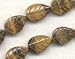 Tiger Eye 12mm Leaf Beads