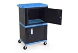 Blue Industrial Audio Visual Storage Cabinet 250 Lb. Capacity