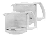 Krups 035-70 Coffeemaker/Urn Aroma 12 Cup Glass Carafe Lid, White, 2 Pack ( Lid Only Fits Models 4