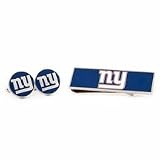 New York Giants Cuff Links and Money Clip Gift Set