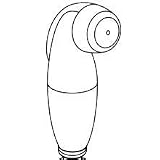 MOEN 101474S Protege Female Connection Hose and Spray, Sand