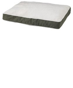 Woolrich Dog Gone Smart™ Rectangle Canvas/Sherpa Dog Bed 30″x40″, OLIVE (Green)