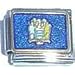 New York State Flag Italian Charm Bracelet Link