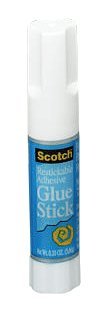 Scotch(R) Restickable Glue Stick - Color: White - Size: .2 oz(5.66G)