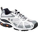Boys' Stride Rite SuperBall Lace III - White/Silver/Navy Leather/Mesh