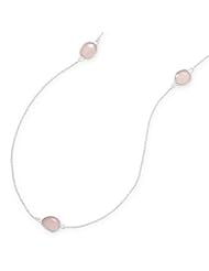 24" Pink Chalcedony Necklace