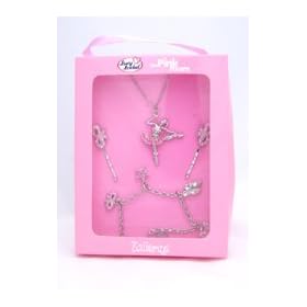 Ballerina Best Friends Jewellery Set Silver