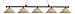 Z-Lite 100705BRZ-GM16 104-Inch 5-Light Billiard / Island Fixture with Golden Glass Shades