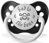 Personalized Pacifiers Bad To the Bone Pacifier in Black