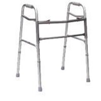 Bariatric (Wider & Deeper Frame Design) Aluminum Folding Walker, Two Button, Case of 2