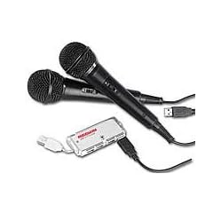 2 USB-Mikrofone mit USB-Hub (Nintendo Wii)