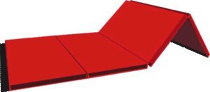 Blue Folding Gymnastics Karate Mats 4' x8' x 2in