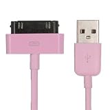 Slabo USB Datenkabel Ladekabel Sync Dock f�r alle Apple iPhone, iPod & iPad Modelle - PINK | ROSAvon "Slabo"
