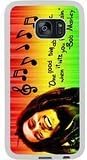 S7 Edge TPU Protective Case with Bob Marley 01 White for Samsung Galaxy S7 Edge White TPU Cover