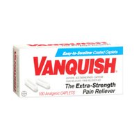 Bayer Bayer Vanquish Extra Strength Pain Reliever Caplets, 100 Caplets (Pack of 2)
