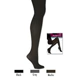 Hanes Silk Reflections Textured Cable Knit Tights Hosiery