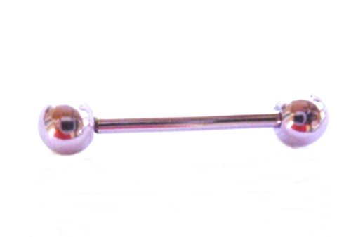 Tongue Nipple Titanium Neon Purple 14 Gauge 5/8" Barbell Body Jewelry