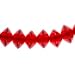 Thick, Chunky Glass Bead 7 Inch Strand - Luxurious Dark Red