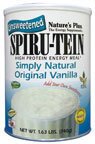 Nature's Plus Spiru-Tein High Protein Energy Meal, Simply Natural Original Vanilla 1.63 lb (740 g)