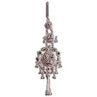 Mothers Days Gifts Silver Key Chain from India 9.5 inches (krng247)