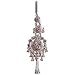 Mothers Days Gifts Silver Key Chain from India 9.5 inches (krng247)