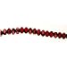 7mm X 4mm Vibrant Red Gemstone Beads, 7 Inch Strand