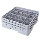 Cambro Camrack Glass Rack, Soft Gray, 16 Compartments - 16S900151