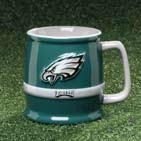 NFL Football Team Sculpted Tankard Style Coffee Mug - Philadelphia Eagles - B0002JALQ2