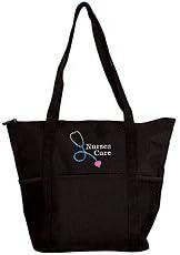 Nurses Care Embroidered Tote - Great Nurses Week Gift [Apparel]