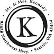 Round Monogram Address Stamp