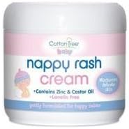 Cotton Tree Nappy Rash Cream, Contains zinc, castor oil by Nappy rash cream