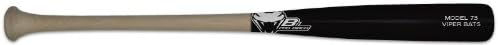 Viper Bats Birch Baseball Bat - 73 - Black Barrel / Unfinished Handle - 33"