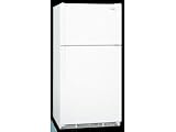 White 21.0 Cu. Ft. Freezer On The Top Refrigerator with Adjustable Shelves and EZ-Vue Crispers