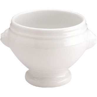 Porcelain Whiteware Crockery Set - Lion Head Soup / Cereal Bowl - 10.5cm 4 (Box 6)