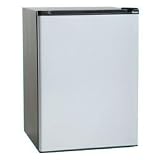 Haier HSB03BPG Compact 2-2/3-Cubic-Foot Refrigerator/Freezer, Black with Silver Door