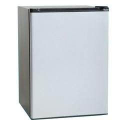 Haier HSB03BPG Compact 2-2/3-Cubic-Foot Refrigerator/Freezer, Black with Silver Door
