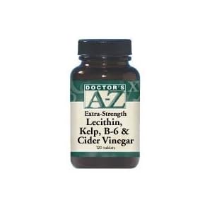 Lecithin, Kelp, Vitamin B-6 & Cider Vinegar, Extra Strength 120 tablets