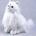Plush White Cat 11"