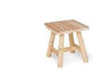 Jack Post North Woods Small Log End Table, Natural Finish