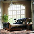 American Drew Bob Mackie Classics Upholstered Leather Sleigh Bed 3 Piece Be ....