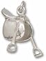Large "Horse Saddle" Pendant - Sterling Silver Jewelry