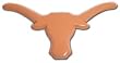 University of Texas Longhorns NCAA College Orange Powder Coated Metal Longhorn Auto Car Truck Emblem