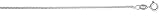 7 Sterling Silver Medium Thin Cable Chain 3/32 (2 mm), NICKEL FREE