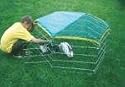 Run for rabbit with sun shade 6 x 56.5 (1m2) for small animals Enclosure For Rabbits / Guinea Pigs Cage